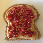 Peanut butter and pomegranate