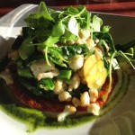 Carmelita special with Brussels sprouts and house made sriracha