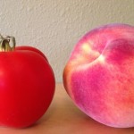 tomato and peach
