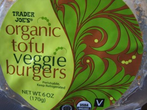 Organic Tofu Veggie Burgers