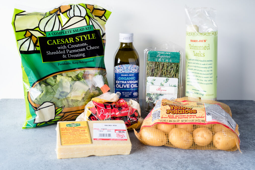 Collection of groceries on the counter