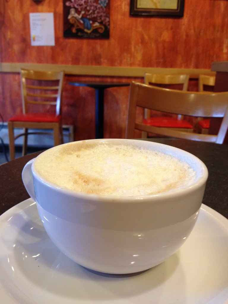 Latte at Caffee La Boheme