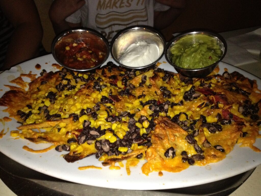 Big plate of nachos