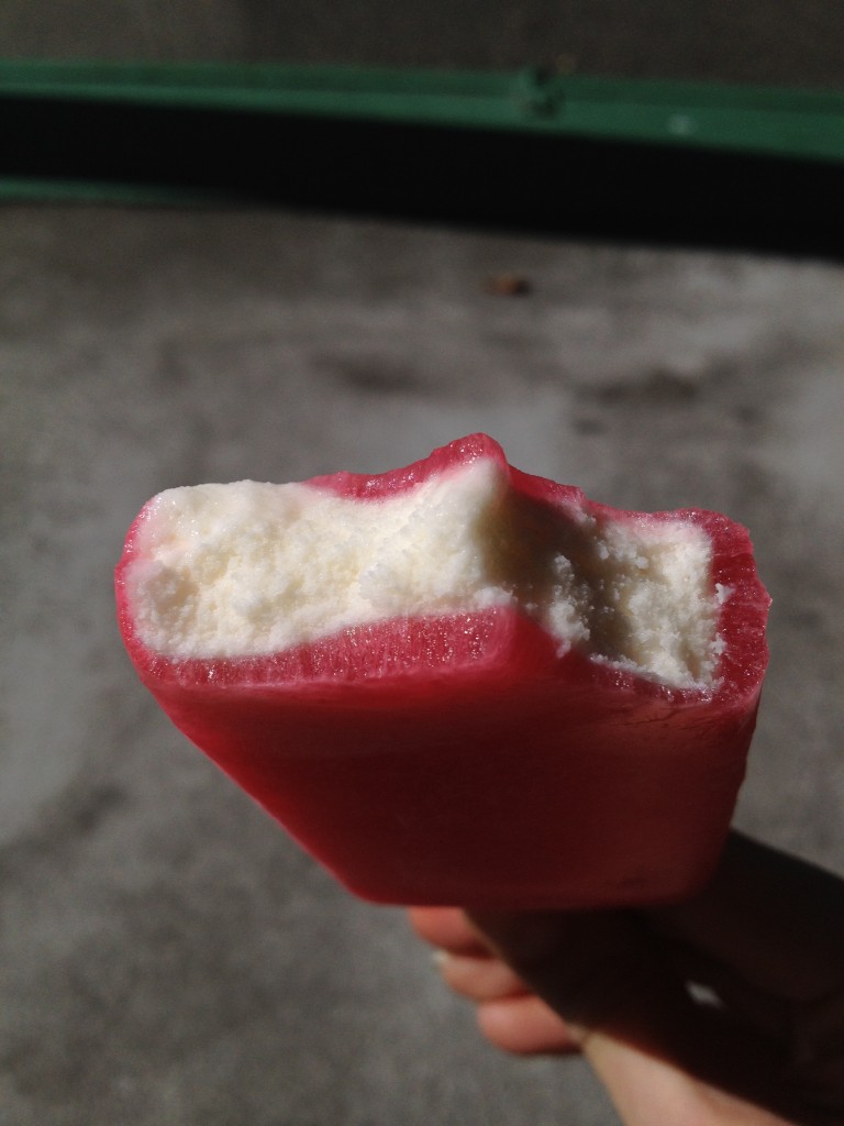 Rhubarb creamsicle