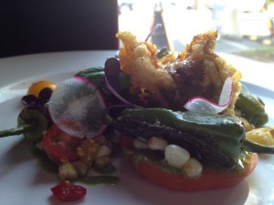 Chanterelle, Corn and Tomato Succotash