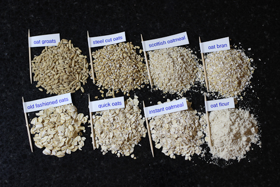 Types of oats