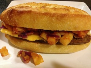 Sage, Apple and Sausage Sandwich with Field Roast