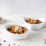 Two bowls of cooked lentils