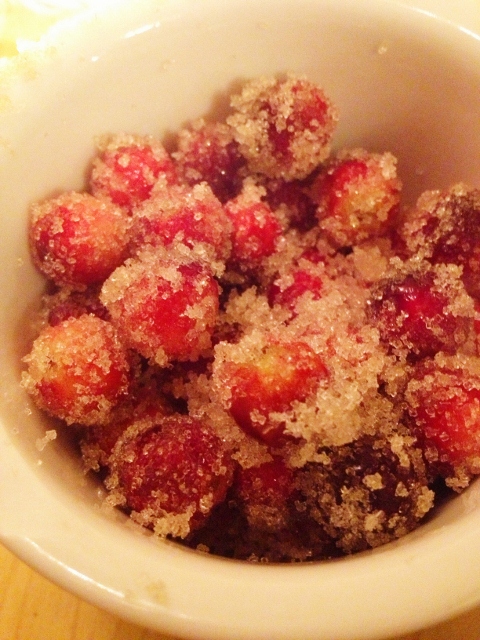 Candied cranberries