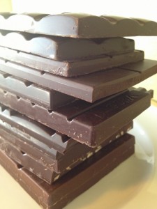 Dark chocolate bars