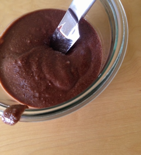 Nutella in a jar with a knife ready to spread