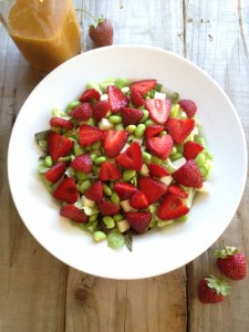 Sweet Strawberry and Edamame Salad