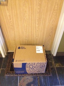 Blue Apron dinner kit on my doorstep