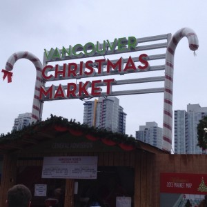 Vancouver Christmas Market Sign