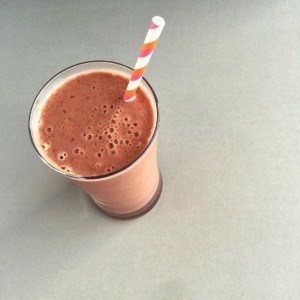 Chocolate and tart cherry smoothie