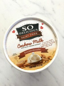 SO Delicious Snickerdoodle cashew milk ice cream