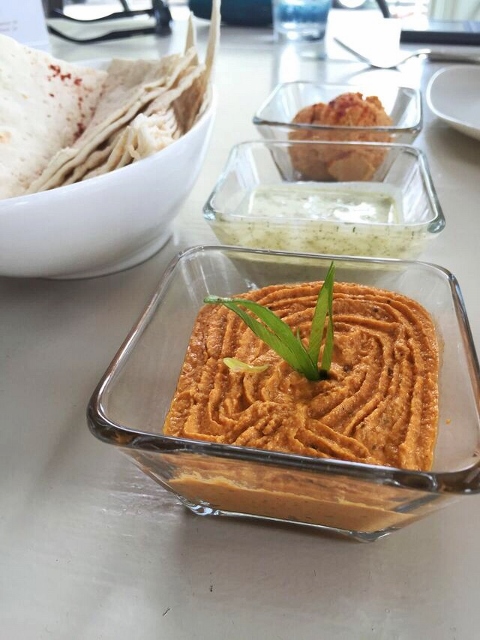 Creole Cashew Cheese, Raw Ranch and Hummus at Seed NOLA