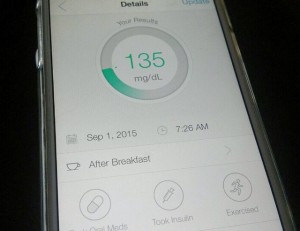 ihealth display blood glucose