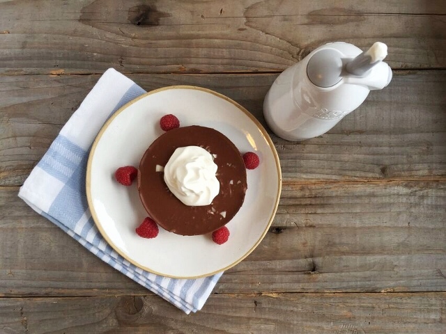 Coconut tart and Isi whipped cream canister 