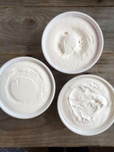 Tubs of whipped topping