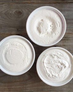 Tubs of whipped topping