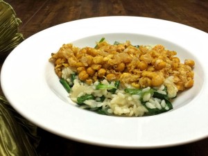 Purple Carrot Spinach Risotto