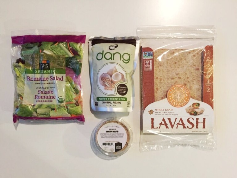 Coconut crunch wrap ingredients Veg Girl RD