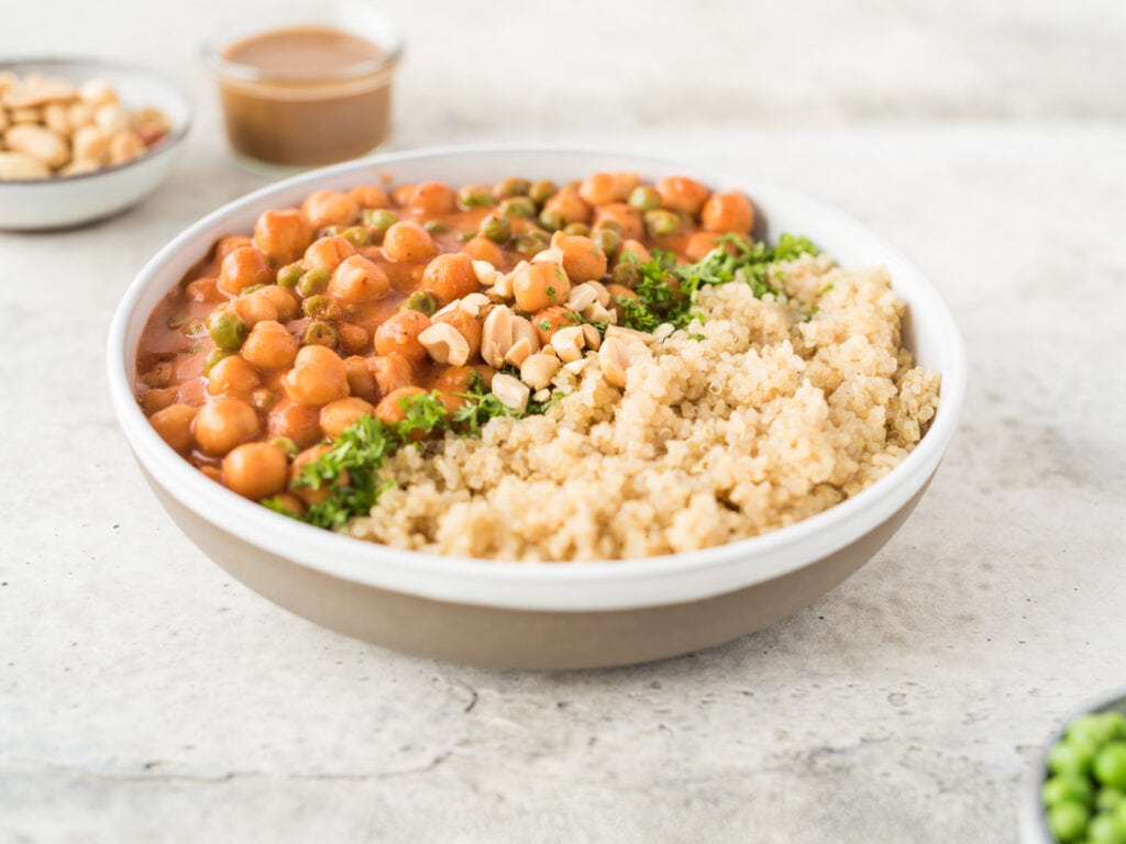 Bowl of beans and quinoa