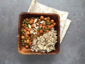 Warm red garbanzos top