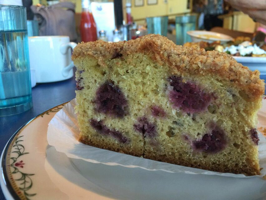 Old Town Cafe Marionberry Sour cream coffee cake