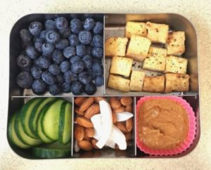 Salt and pepper tofu bento