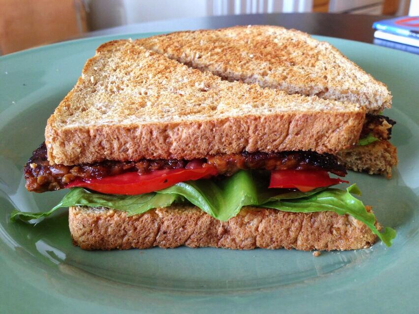 Tempeh lettuce and tomato