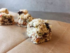 soft and fruity coconut bites
