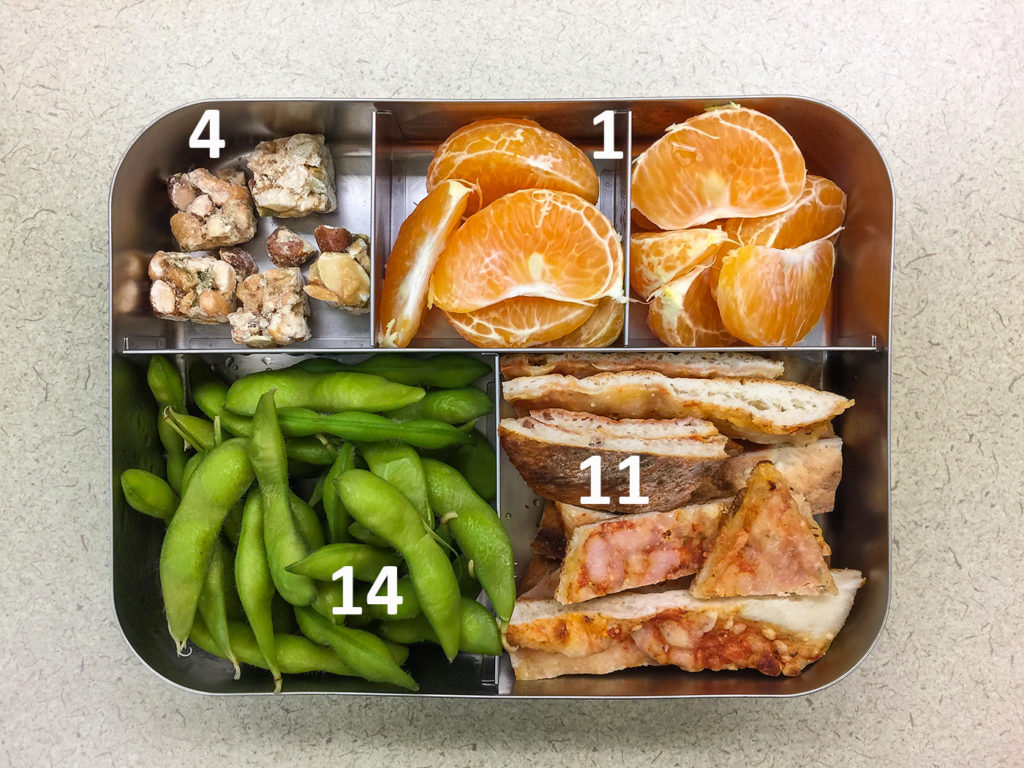 Pizza please bento with protein values
