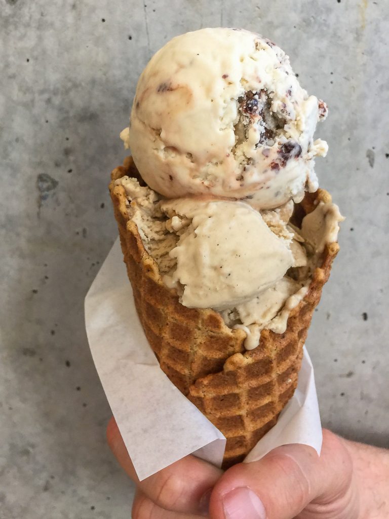 Mexico Morning and Chocolate Mint Brownie ice cream