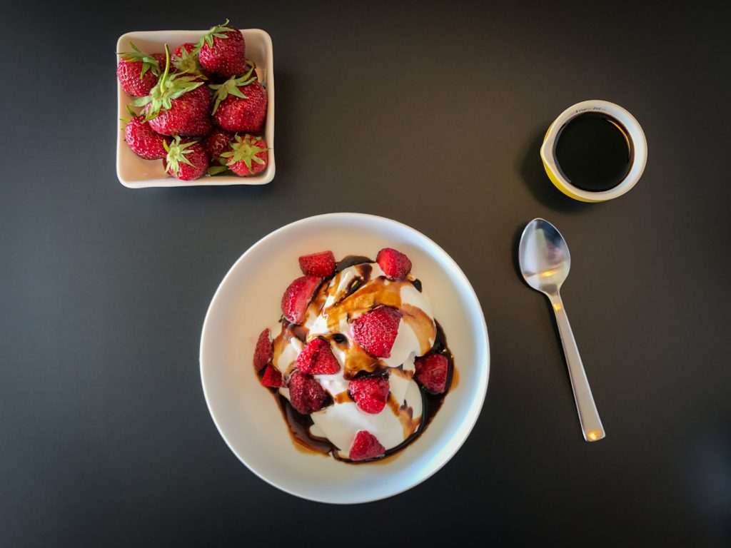 Strawberry Sundae with Dark Chocolate Balsamic Vinegar-2