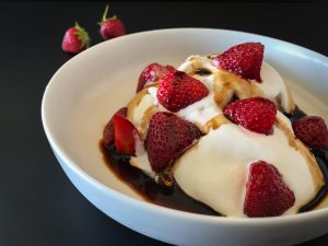 Strawberry Sundae with Dark Chocolate Balsamic Vinegar 3