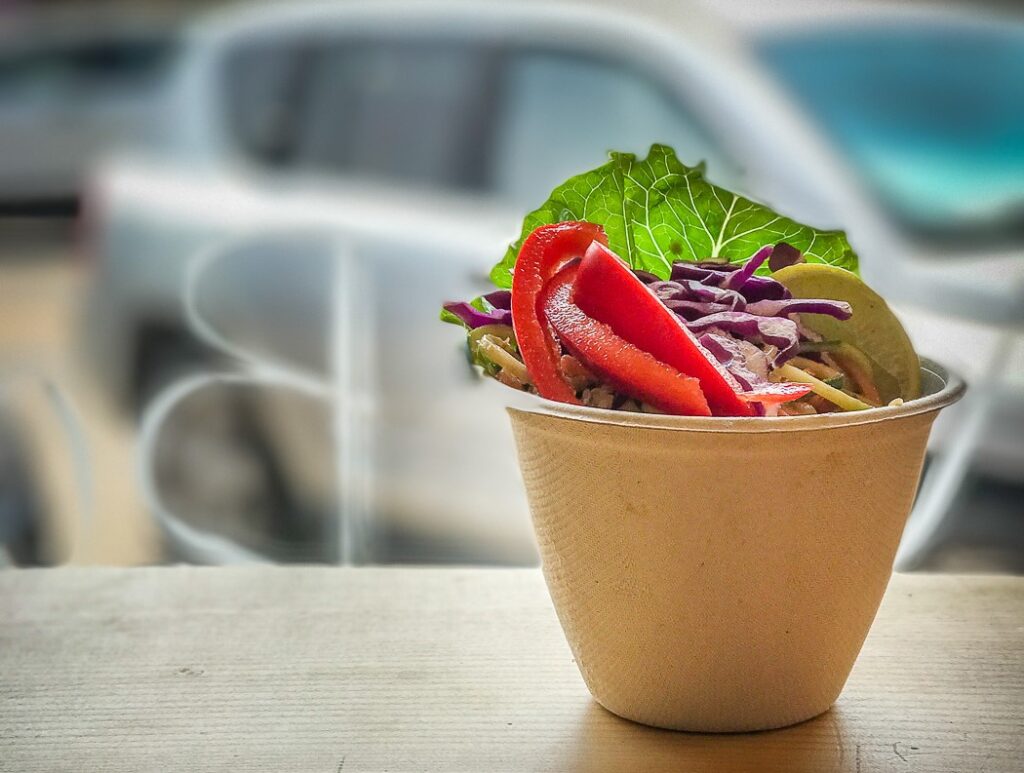 bowl full of colorful veggie salad