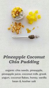 Farmers Fridge Chia Seed Pudding Display Ingredients