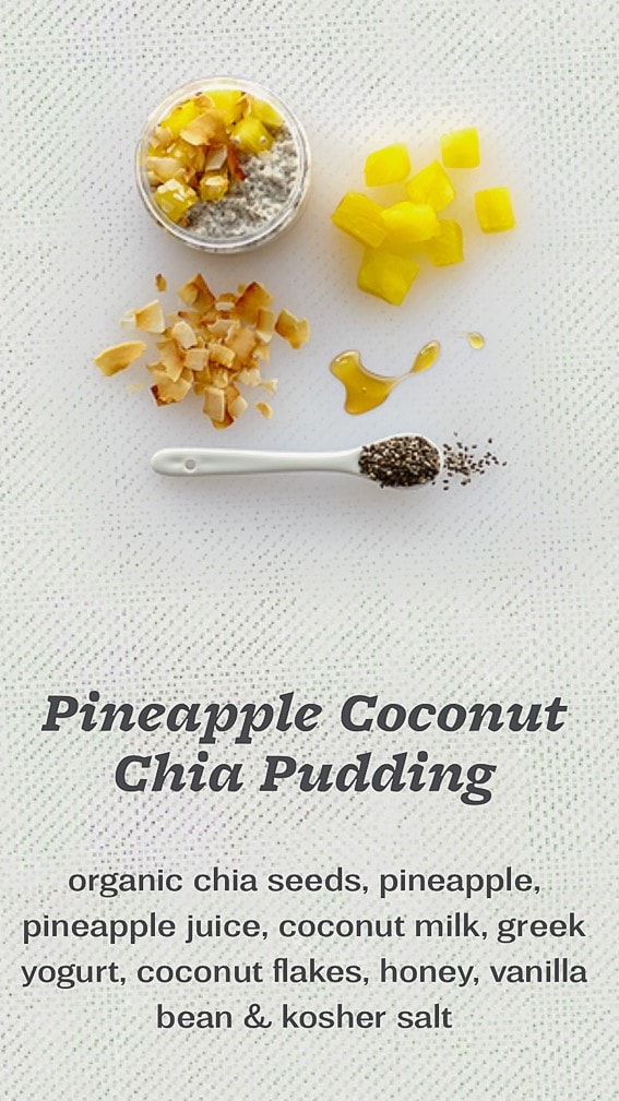 Farmers Fridge Chia Seed Pudding Display Ingredients