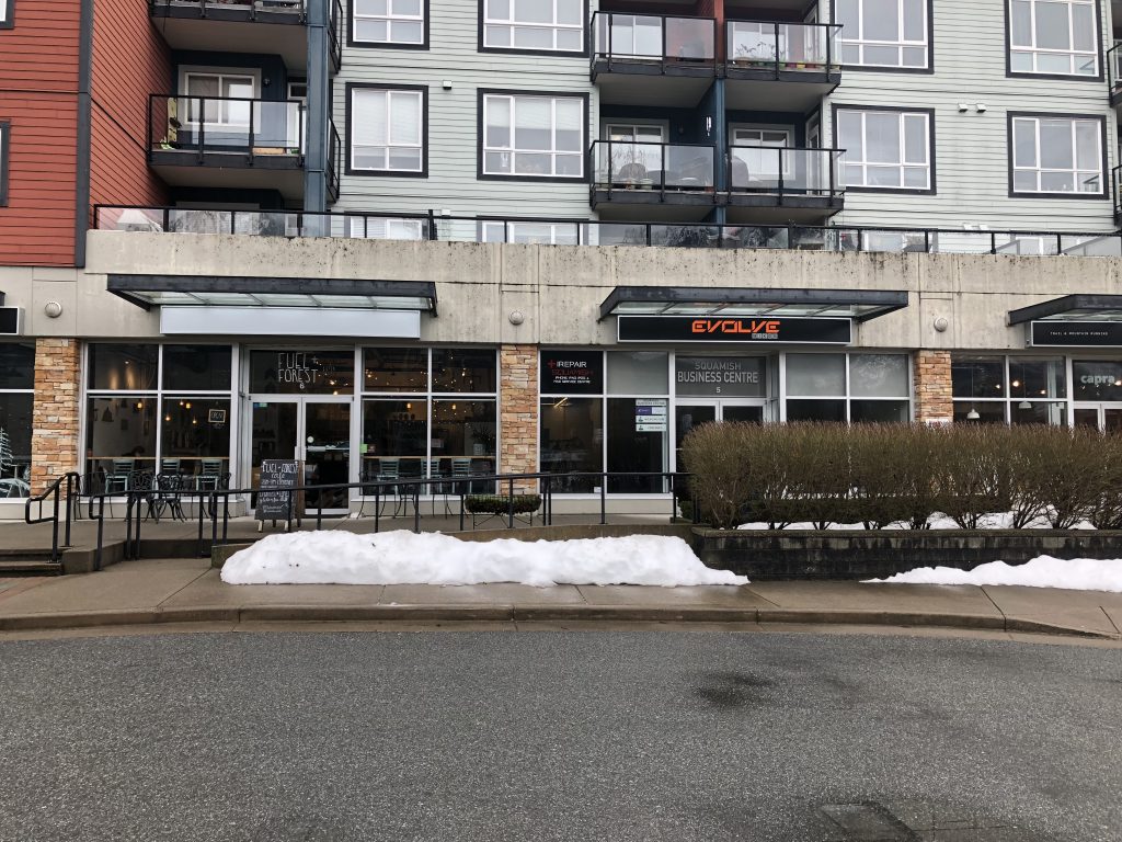 Store front of Fuel and Forest Cafe in Squamish