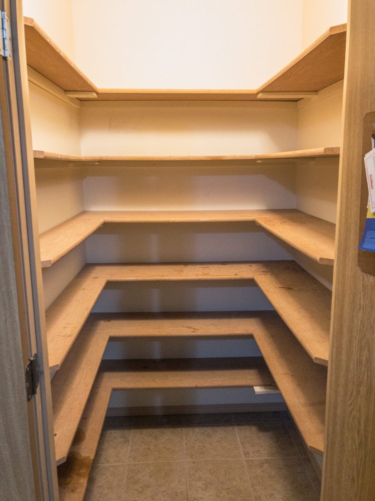 An empty pantry