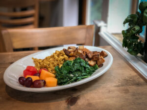 Plate of tofu scramble