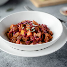 Cabbage, Apple, and Sausage Skillet with Sage-image