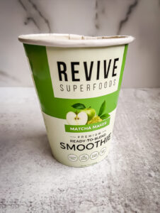 Paper smoothie cup matcha