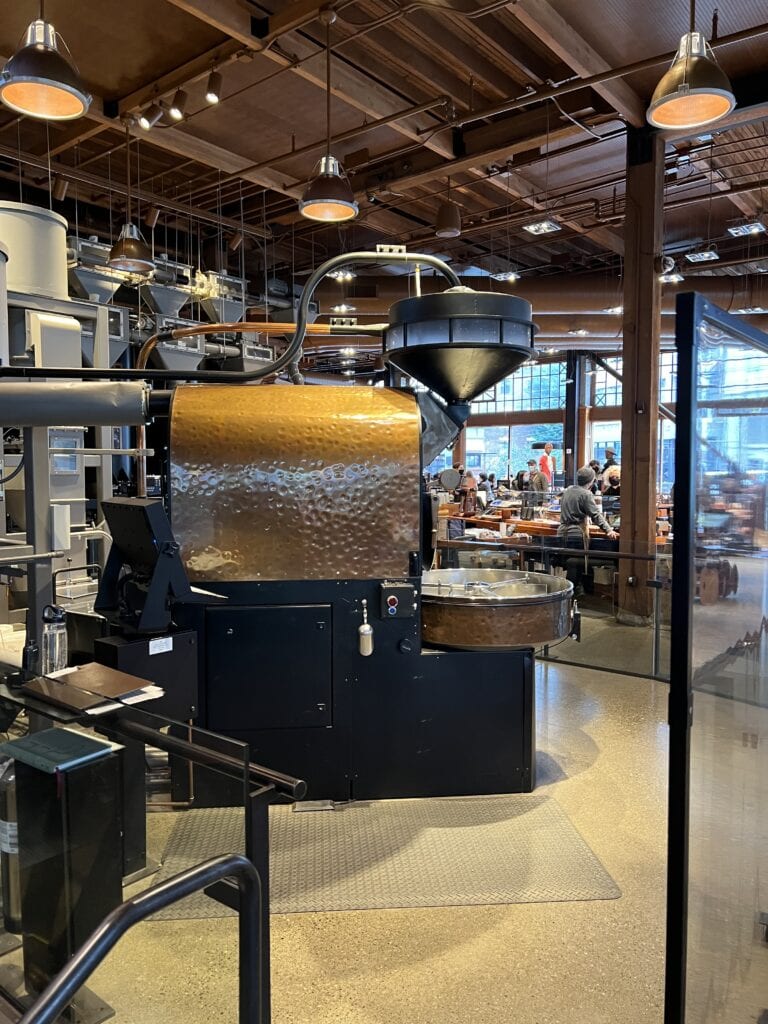 Very large coffee roasting machine
