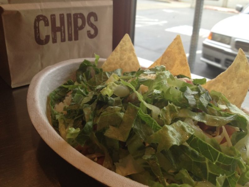 Burrito bowl at Chipotle